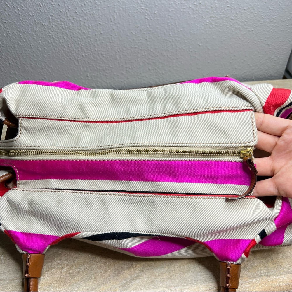 Kate spade leather fabric shoulder bag - Picture 12 of 14